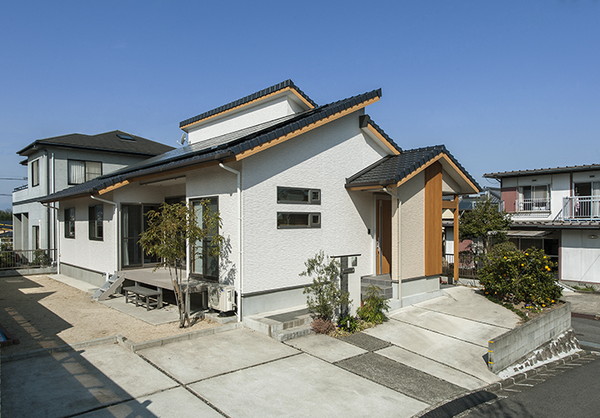 家族だんらんを重視した平屋の施工事例イメージ